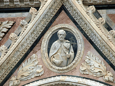 Duomo外表的建筑细节 锡耶纳窗饰首都大理石建筑学教会艺术大教堂窗户耳堂宽慰图片