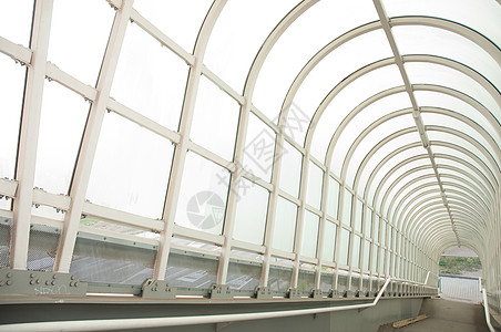 灯光明亮的走廊车站建筑门厅通道隧道城市窗户商业中心白色图片