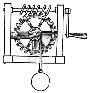 齿轮 古董刻字插图引擎力学艺术品技术运动工程雕刻蚀刻创造力仪器图片