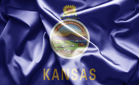 堪萨斯州皮卡横幅插图旗帜背景图片