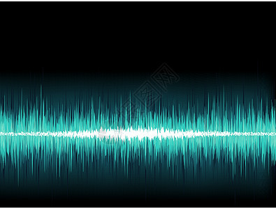 白色背景上的蓝声波  EPS8模拟海浪曲线脉冲辉光瓷砖记录配乐界面韵律图片