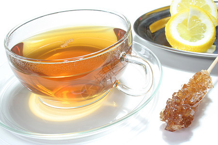柠檬茶茶碗草本植物疾病茶杯维生素糖果酿造香料柠檬防御图片