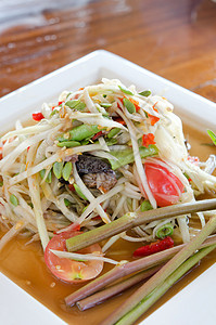 泰王国的辣椒烹饪背景图片