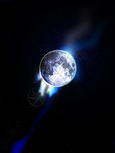 月月在太空卫星宇宙白色月光月亮气氛星星景观天空月夜图片