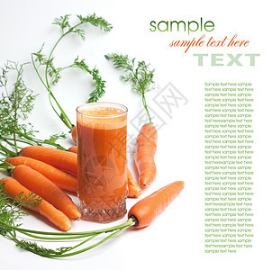 胡萝卜和胡萝卜汁早餐农业食品树叶营养活力水果饮食蔬菜营养素图片