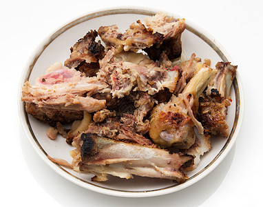 鸡的骨头被咬断牛肉羊肉犬类脆骨猪肉剩饭训练火腿小吃肋骨图片
