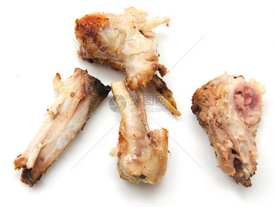 鸡的骨头被咬断报酬剩饭脆骨火腿犬类训练肋骨羊肉牛肉食物图片