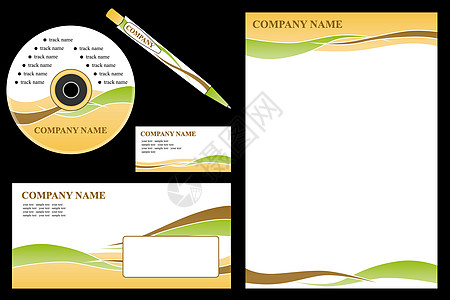 易编辑的矢量     公司身份模板 企业数据库框架办公室笔记磁盘卡片光盘贸易商业技术信封图片