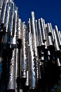 西贝利乌斯纪念碑管道雕塑纪念碑音乐家管子雕像金属图片