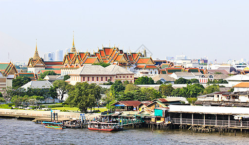 大宫和曼谷市沿朝拜拉河一带天际办公室交通天空地标酒店景观城市运输建筑学图片