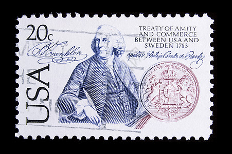 复古美国纪念邮票服务邮政国家意义邮件背景图片