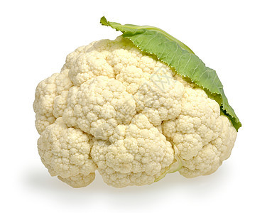 白色的花椰菜营养绿色食物蔬菜叶子菜花背景图片