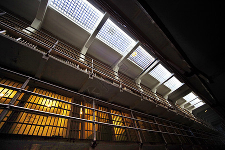 alcatraz监狱牢房时间细胞金属犯罪惩罚刑事克制法律游客压抑图片