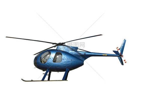 小型蓝型小型直升机图片