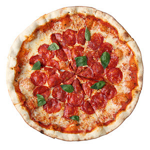 披萨辣椒白色红色部门香肠脆皮圆形美食食物午餐小吃图片