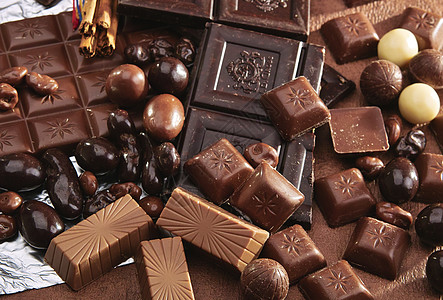 巧克力棒巧克力可可宴会糖果甜蜜肉桂棒甜品背景