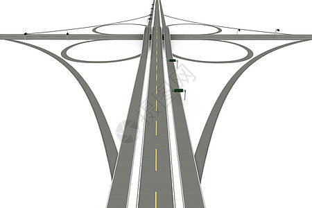 公路交汇路线白色环形工程通道旅行驾驶立交桥车道街道图片