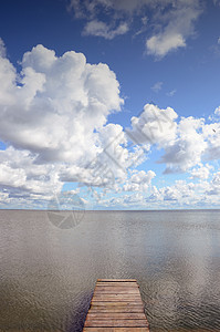 海湾夏季风景图片