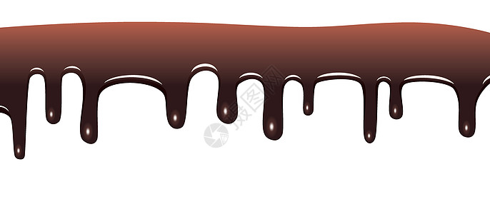 巧克力滴数糖果插图甜点白色食物液体曲线可可牛奶图片