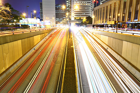 路夜景夜间超大城市公路街道戏剧性商业地标速度蓝色城市汽车建筑驾驶背景