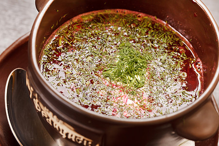 立陶宛borscht白俄罗斯国家食品烹饪盘子食物蔬菜紫色餐厅美食香料午餐奶油图片
