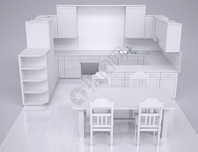 白色厨房公寓器具家具陈列柜装饰建筑学椅子火炉海报烤箱背景图片