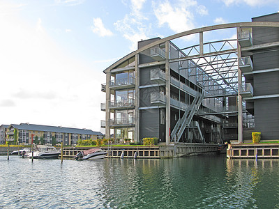 哥本哈根海浪建筑学城市运河房子旅游旅行首都天空餐厅图片