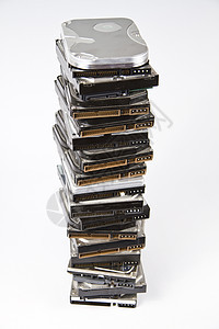 硬盘堆叠式硬盘 上面打开一个行业电子服务台大容量计算机贮存技术磁盘数据部分图片