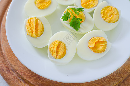 煮鸡蛋沙拉早餐素食烹饪营养凉菜小吃椭圆形食物美食图片
