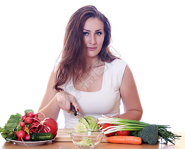 切胡萝卜妇女烹饪健康食品成人厨房红色食物女士沙拉女性女孩水平蔬菜背景