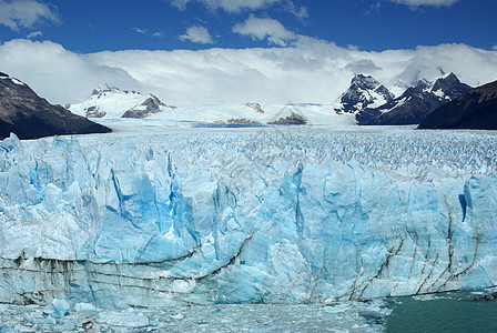 阿根廷佩里托莫雷诺冰川爬坡冰山木头森林荒野地质学旅游风景旅行顶峰图片