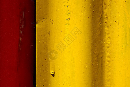 抽象的红色和黄色红色铁铁金属板白色失真海浪阴影金属黑色床单气泡盘子毛皮图片
