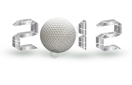 2012年白背景高尔夫设计高尔夫球竞赛比赛白色锦标赛杯子运动绿色背景图片