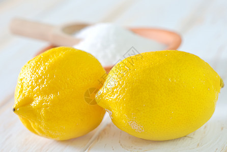 酸和柠檬粉末化学品香橼化学水果科学美食营养勺子添加剂图片