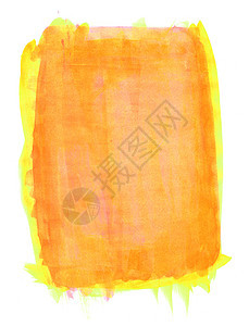 橙子水彩色框架背景纹理设计黄色颗粒状绘画元素红色水彩色彩风化插图图片