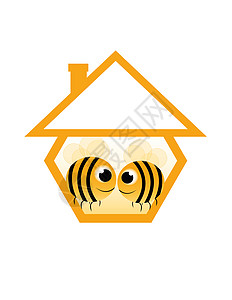 蜜蜂房子爱蜜蜂背景