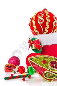 圣诞节装饰礼物季节性丝带鞋类派对庆典季节礼物盒奢华新年图片