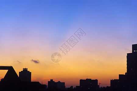 天日日落背景图片空气质量蓝色环保金子蓝天背景图片