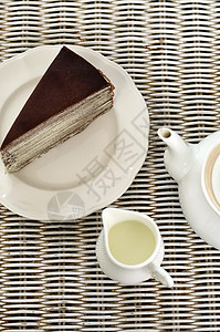 茶加巧克力胡萝卜蛋糕图片