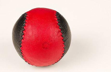 Pelota 球乡村缝合红色皮革接缝运动水平黑色手工图片