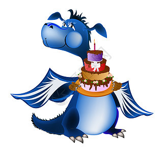 黑暗蓝龙新年是2012年的象征庆典框架卡片婚礼叶子甜点食物领结纪念日礼物图片
