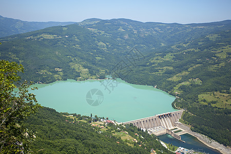 秘鲁Cac大坝 水力发电站涡轮电源线人工湖工厂环境保护活力发电厂技术水电站图片