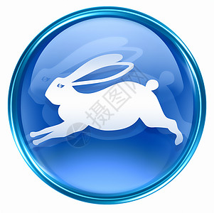 兔子LOGO蓝色的未来高清图片