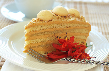 蛋糕 焦糖美多维克蛋糕蜂蜜脆皮美食派对甜点美味庆典烘烤餐饮食物图片