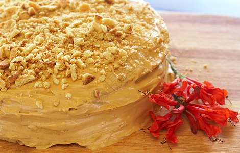 蛋糕 焦糖美多维克蛋糕派对奶油甜点餐厅美味焦糖美食烘烤蜂蜜生日图片
