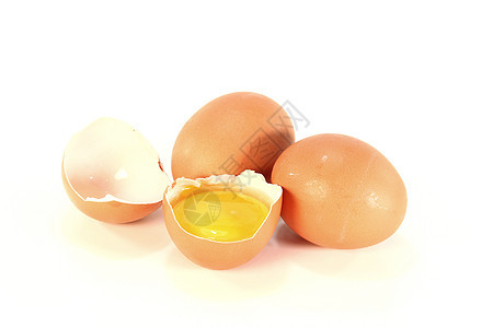 新鲜鸡蛋蛋壳食物蛋白黄色生殖细胞背景图片