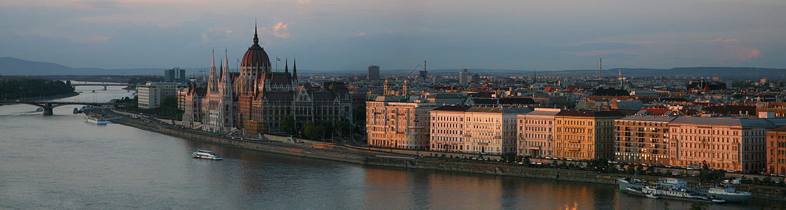 城市黄昏布达佩斯 下午深下午教会城堡场景景观天空首都旅行城市外观地方背景
