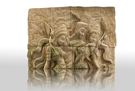 古老的Asia传统艺术展示神玻璃水池风格建筑网格制品材料陶器陶瓷马赛克图片