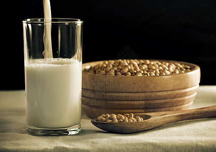 大豆奶美食牛奶纤维玻璃饮食豆浆杯子茶点大豆食物图片