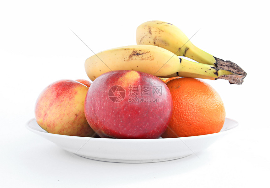 盘子上的水果甜点热带香蕉饮食营养收藏奶奶橙子食物果盘图片